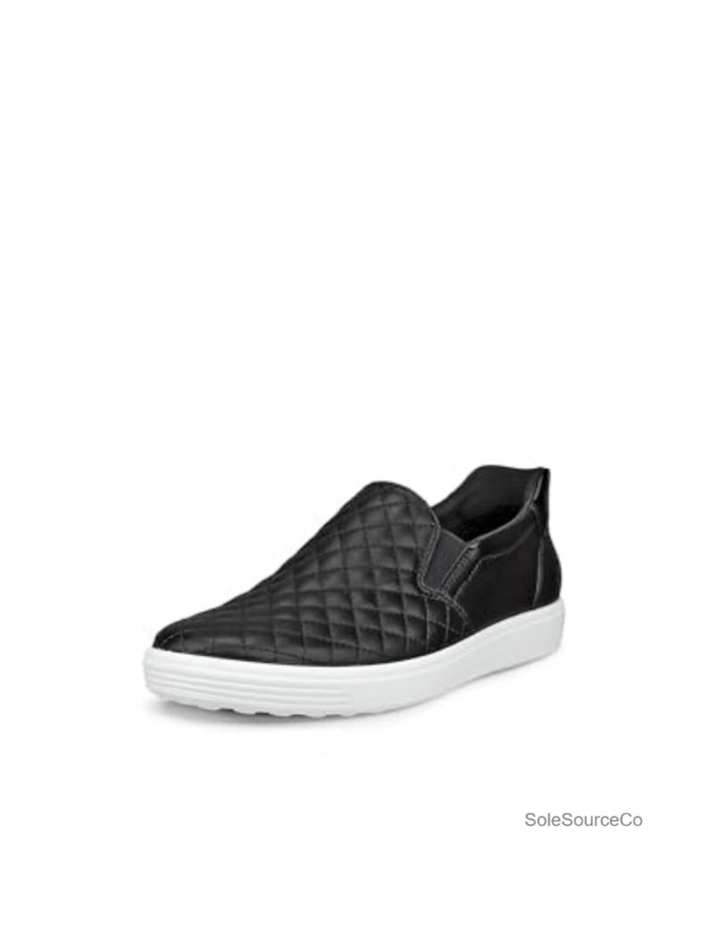 Quilted Leather Slip-On Sneakers Easy Slip Comfort Walking Shoe